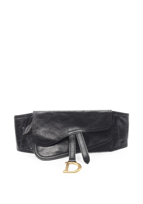 Christian Dior Pre-Owned 2010s Saddle belt - Black