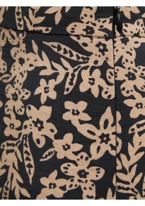 Marc O'Polo floral-print flared midi skirt - Blue