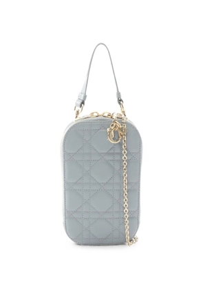 Christian Dior Pre-Owned 2010s Cannage Lady Dior phone holder - Blue