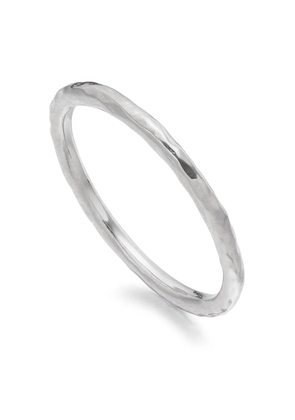 Monica Vinader Siren hammered ring - Silver