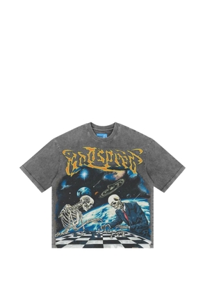 GODSPEED Checkmate II graphic-print T-shirt - Grey