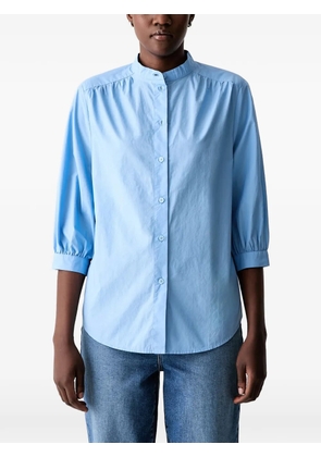 Marc O'Polo gathered-detail button-up blouse - Blue