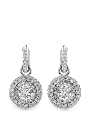 Swarovski crystal-embellished drop earrings - Silver
