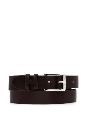 Hackett London logo-detail leather belt - Brown