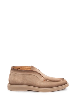 Santoni Digits round-toe suede desert boots - Brown