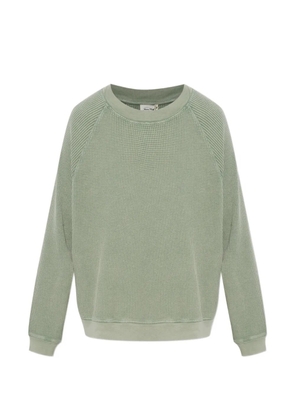 American Vintage waffle-knit raglan-sleeve jumper - Green