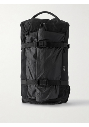 On - Speed Pack Elite Mesh-Trimmed Shell and Canvas Backpack - Men - Black