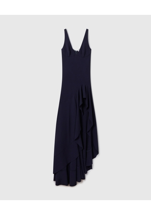 Stella McCartney - Frill Slit Evening Gown, , Size: 38