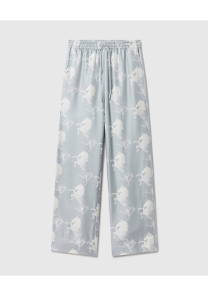 Stella McCartney - Horse Print Silk Wide-Leg Pants, , Size: 42
