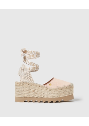 Stella McCartney - Gaia 85 Wedge Espadrilles, , Size: 39