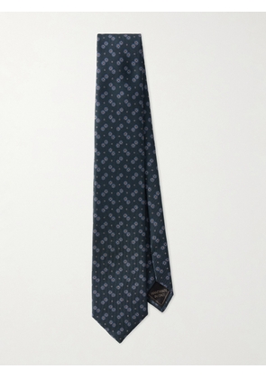 Brioni - 8cm Silk-Jacquard Tie - Men - Blue