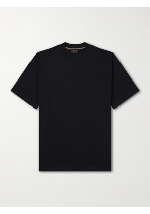 Brioni - Cotton-Jersey T-Shirt - Men - Black - M