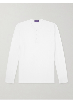 Ralph Lauren Purple Label - Cotton-Jersey Henley T-Shirt - Men - White - S