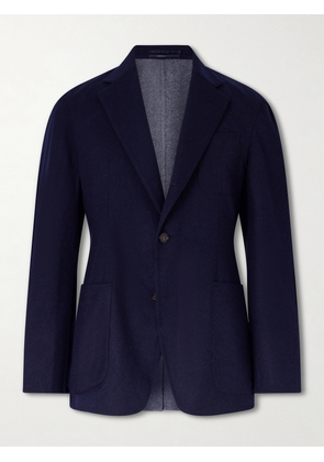 Dunhill - Mohair and Silk-Blend Blazer - Men - Blue - IT 48