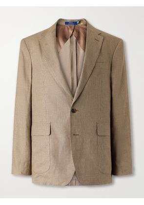 Polo Ralph Lauren - Houndstooth Linen-Blend Blazer - Men - Neutrals - UK/US 40