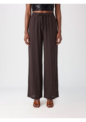 PAROSH High-Waisted Silk Palazzo Trousers P. A.R. O.S. H. with Drawstring Waist