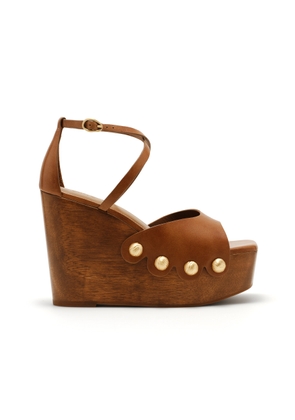 Cult Gaia Orly Platform Leather Sandals - Moda Operandi