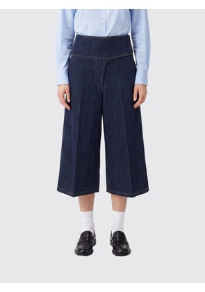 AMI PARIS High-Waisted Knee-Length Cotton Denim Shorts