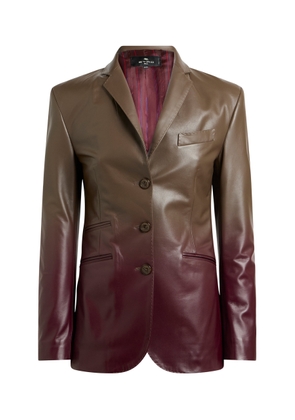 Etro Ombré Leather Blazer - Moda Operandi