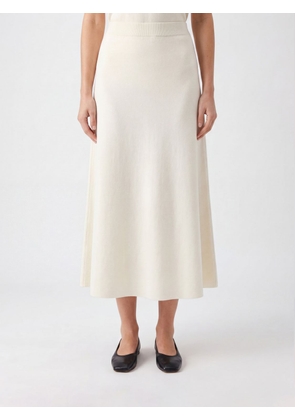 PAROSH P. A.R. O.S. H. High-Waisted Pure Silk Midi Pencil Skirt with Straight Hem