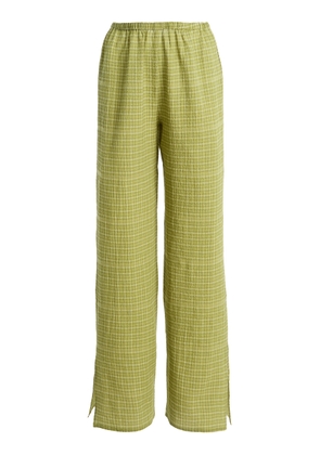 Asceno The Loreto Cotton-Blend Straight-Leg Pants - Moda Operandi