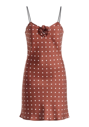 Rodarte Exclusive Polka Dot Silk Mini Dress - Moda Operandi