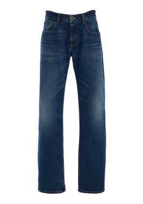 Brandon Maxwell The Beau Buckle-Detailed Denim Straight-Leg Jeans - Moda Operandi