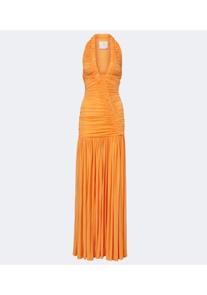 Christopher Esber Orion ruched halterneck gown