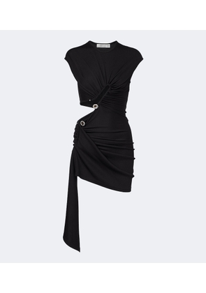 Christopher Esber Droplet Crystal ribbed-knit jersey minidress
