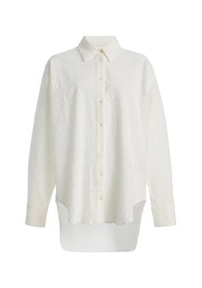 Hunza G Oversized Button-Down Poplin Shirt - Moda Operandi