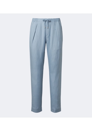 Ralph Lauren Purple Label Silk and linen straight pants