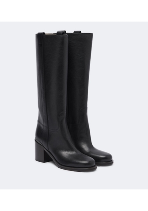Brunello Cucinelli Monili leather knee-high boots