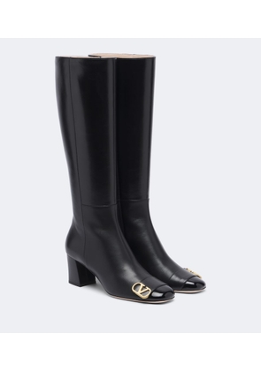 Valentino Garavani Veeside VLogo leather knee-high boots