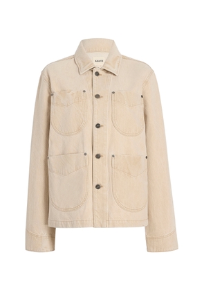 Khaite Wyatt Dyed Cotton Denim Jacket - Moda Operandi