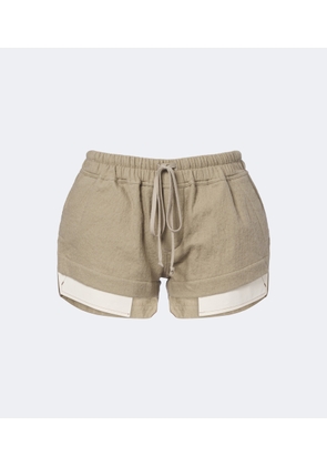 Rick Owens Fog cotton and wool shorts