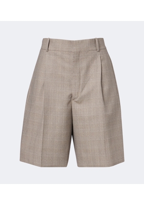 Bottega Veneta Prince of Wales wool shorts
