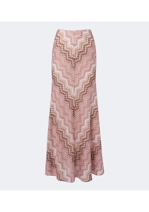 Missoni Zigzag knitted maxi skirt