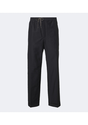 Maison Margiela Cotton and silk-blend straight pants