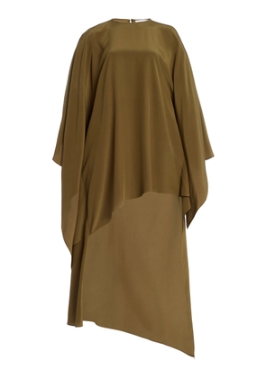 Michael Kors Collection Asymmetric Silk Crepe de Chine Caftan Top - Moda Operandi
