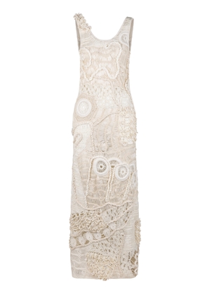 Heirlome India Freeform Crochet Silk-Cotton Maxi Dress - Moda Operandi