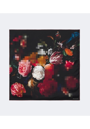Dries Van Noten Floral silk twill scarf