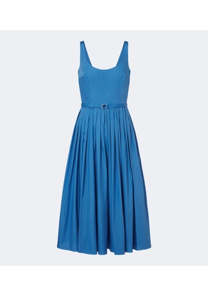 Emilia Wickstead Eglantine belted cotton poplin midi dress