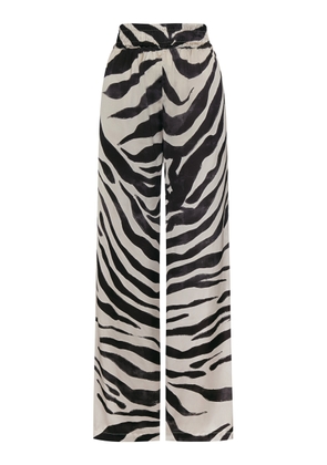 Andres Otalora Tamu Mia Printed Wide-Leg Pants - Moda Operandi
