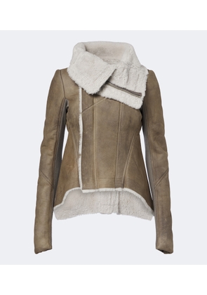 Rick Owens Naska shearling-lined leather jacket