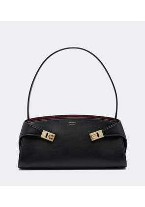 Ferragamo Hug East-West Small leather shoulder bag