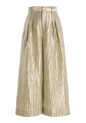 Rosie Assoulin Silver Wide Leg Pants - Moda Operandi