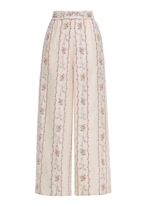 Agua by Agua Bendita Tota Navegante Linen Pants - Moda Operandi