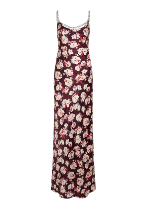 Rabanne Chain-Detailed Satin Maxi Dress - Moda Operandi