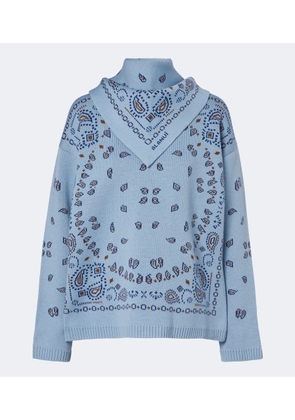 Alanui Bandana Jacquard virgin wool sweater