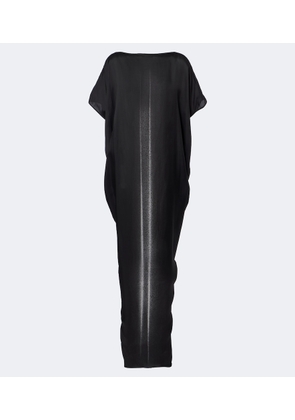 Rick Owens Dagger printed satin maxi dress